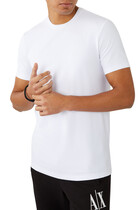 Circle Logo Stretch Cotton T-Shirt